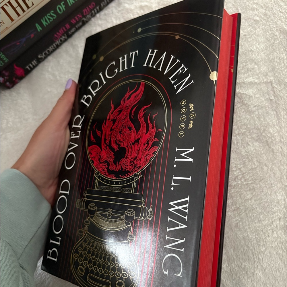 Black and Red Decorative Book